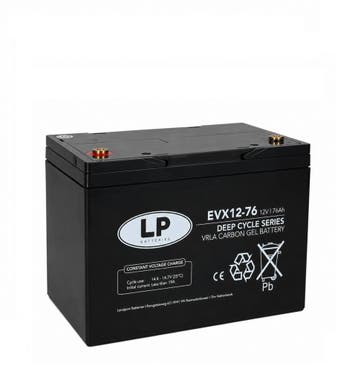 Landport (LP) EVX12076 Deep Cycle 12 v 76 ah AGM / GEL /, Ophalen of Verzenden, Nieuw
