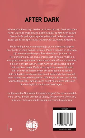After dark 9789024585823 Juultje van den Nieuwenhof, Verzenden, Zo goed als nieuw, Juultje van den Nieuwenhof