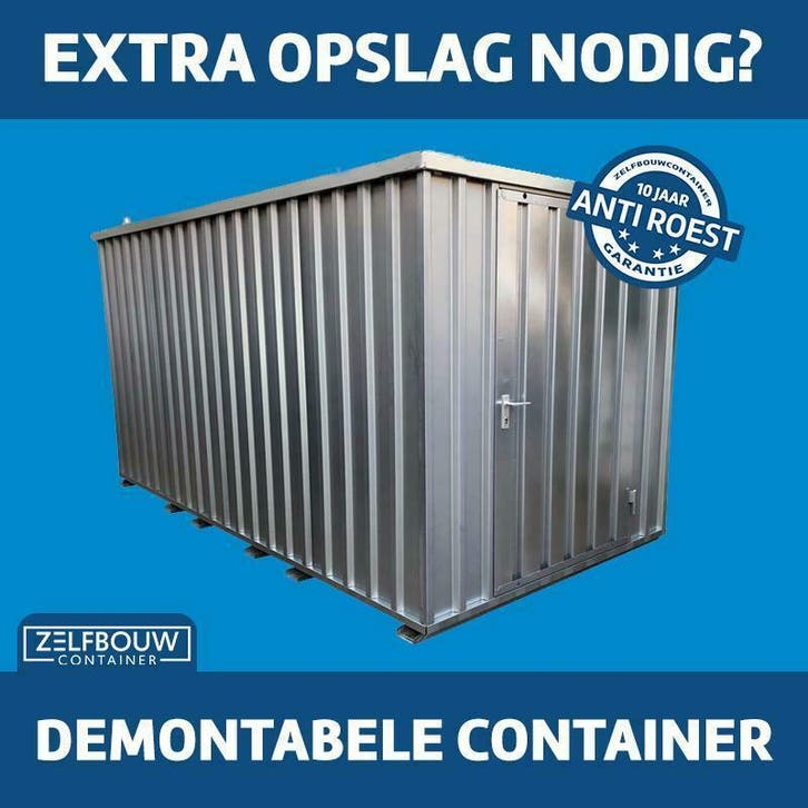 Tuinhuis kopen, blokhut met overkapping, metalen berging., Tuin en Terras, Tuinhuizen, Nieuw