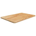 vidaXL Wastafelblad 60x40x1,5cm behandeld massief hout, Verzenden, Nieuw, Bruin