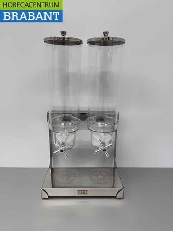 RVS Granendispenser – 2 x 3,5 liter – HCB – Horeca, Ophalen of Verzenden, Nieuw in verpakking