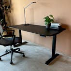 *WOONWINKEL* Zit-sta Bureau Zwart Eiken, Verzenden, Nieuw