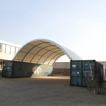 Veiling: Opslagtent C3340 Welding Based 10x12x3.6m in de kis, Ophalen