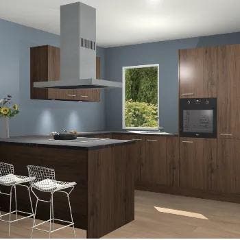 Noten keuken Kalisz 56941, Huis en Inrichting, Keuken | Complete keukens, Verzenden, Nieuw