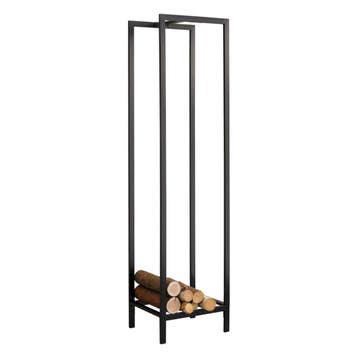 [en.casa] Brandhout rek Taarbæk houtopslag 35x35x140 cm zwar, Verzenden
