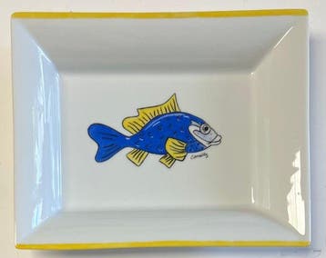 Corneille (1922-2010) - sculptuur, Plat creux Poisson-, Antiek en Kunst