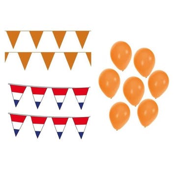 EK voetbal Holland oranje feest versiering met oranje vlag.., Ophalen of Verzenden, Nieuw