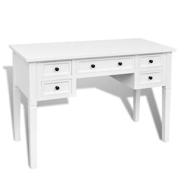 Ladekast bureau wit MDF | 70% Korting, Ophalen of Verzenden, Gebruikt