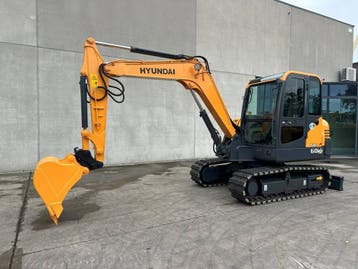 Veiling: Midigraafmachine Hyundai R60VS Diesel 2017, Ophalen, Graafmachine