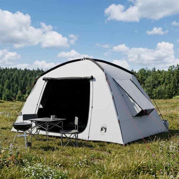 vidaXL Huisje Tent met dak Wit Blackout 300 x 210 x 156 cm, Verzenden, Nieuw, Tot en met 2