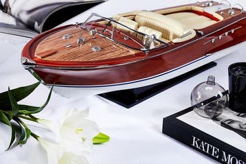 Riva Aquarama maquette de luxe bois modelisme 53cm 1:14 -, Nieuw