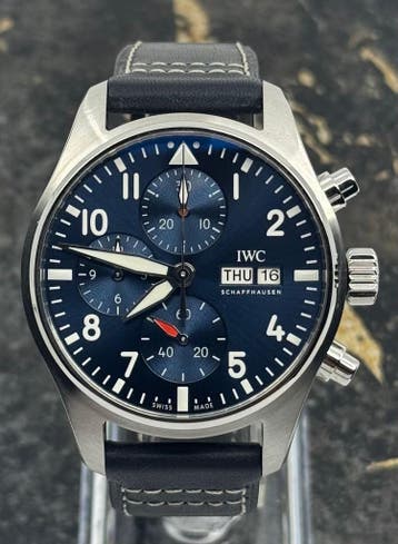 IWC Pilots Watch Chronograph 41mm - Blue Dial - IW388101, Nieuw, Polshorloge