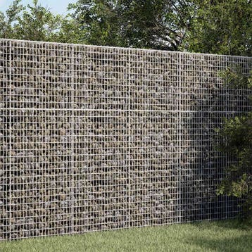 vidaXL Gabion met 3,5 mm Draad en 5x2,5 cm Gaas 150x100x150, Tuin en Terras, Verzenden, Nieuw, IJzer