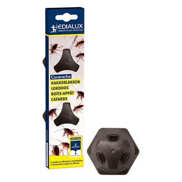 Kakkerlakken lokdoos | Edialux | 2 stuks, Dieren en Toebehoren, Verzenden, Nieuw