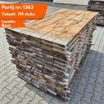 Partij Eiken planken 2000x160x27-30mm Windgedroogd, Ophalen of Verzenden, Nieuw
