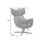 Fauteuil VOGUE 360° draaibaar, kunstleer, zwart, met zwart, Huis en Inrichting, Ophalen of Verzenden, Nieuw