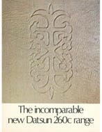1973 DATSUN 260C BROCHURE ENGELS, Nieuw, Author