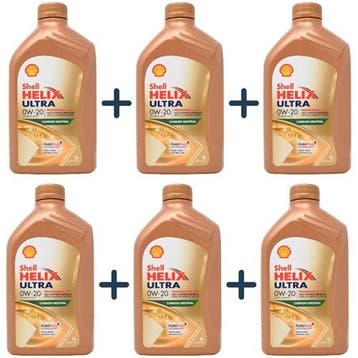 Shell Aanbieding: 6 X Helix Ultra Prof Av L 0W20 1L, Verzenden