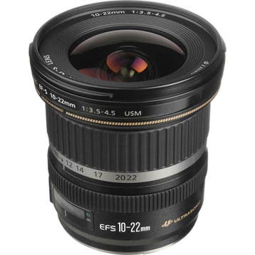 Canon EF-S 10-22mm f/3.5-4.5 USM met garantie, Ophalen of Verzenden, Zo goed als nieuw, Groothoeklens, Zoom