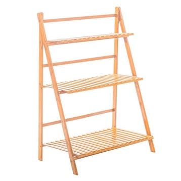 Opvouwbare Bamboe Plantenstandaard 3-Laags, Tuin en Terras, Verzenden, Nieuw