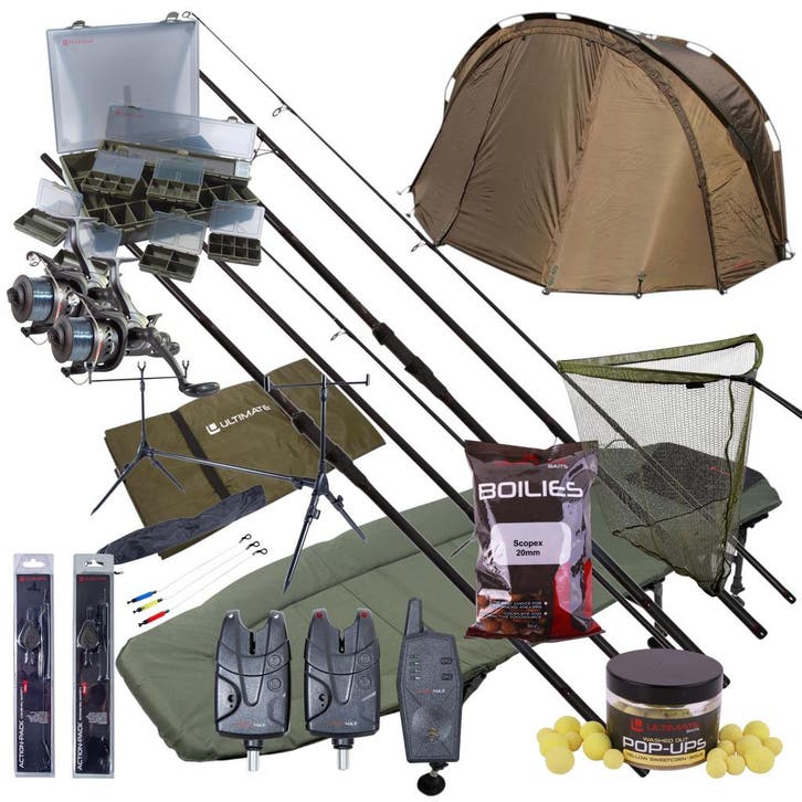 Ultimate Mega Complete Carp Night Fishing Set, Watersport en Boten, Hengelsport | Algemeen, Nieuw, Verzenden