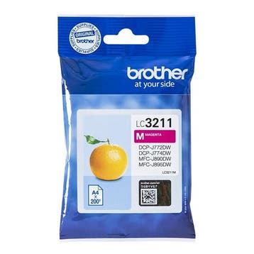 Brother LC-3211M inktcartridge magenta (origineel), Computers en Software, Printerbenodigdheden, Verzenden, Nieuw, Cartridge, Brother