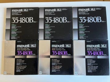 Maxell - UD XL 35-180B 10.5-Inch Metal Reel Tapes Bundle, Nieuw