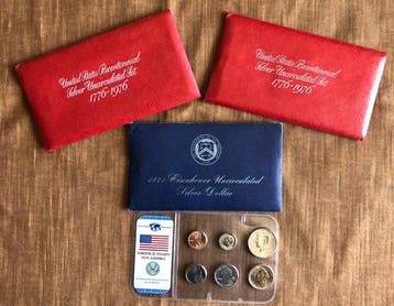 Verenigde Staten. 1971/2007, 4 x Sets, 14 Münzen, darunter 8