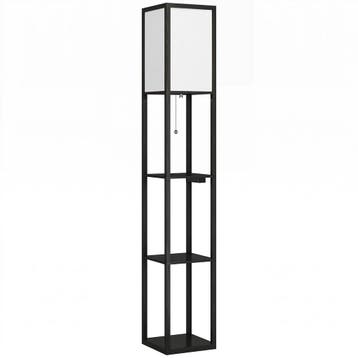 LED Staande Lamp Met Planken, Dimbaar, Ketting Schakelaar &a, Huis en Inrichting, Verzenden, Nieuw