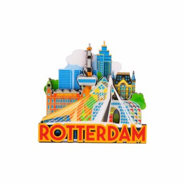 Magneet MDF Rotterdam City, Kleding | Heren, Ophalen of Verzenden, Nieuw