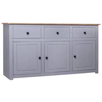 vidaXL Dressoir Panama Range 135x40x80 cm massief grenenhout, Verzenden, Nieuw, Grenenhout, Minder dan 50 cm
