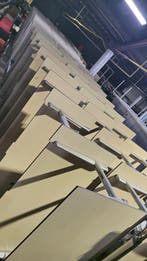 60x Tweedehands Ahrend Zit-Sta bureaus | 200x80 | Elektrisch, Receptie of Entree, Ophalen of Verzenden, Gebruikt, Bureau