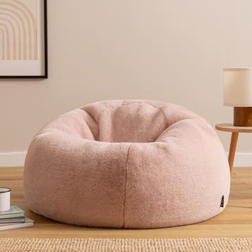 Cloudy Zitzak Vegan Bont - Roze, Huis en Inrichting, Verzenden, Nieuw