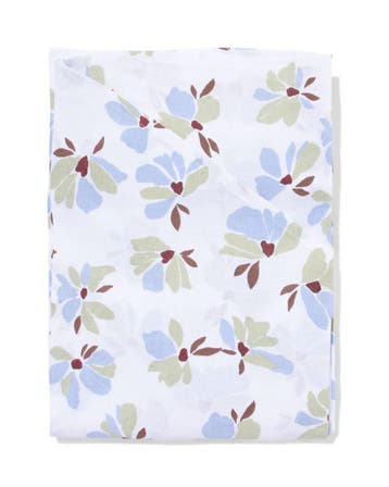 HEMA Tafelkleed 180cm katoen bloemen groen-blauw, Huis en Inrichting, Verzenden, Nieuw