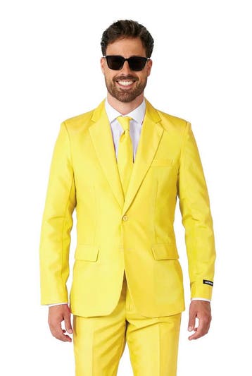 Suitmeister Maatpak Solid Geel Heren, Ophalen of Verzenden, Nieuw