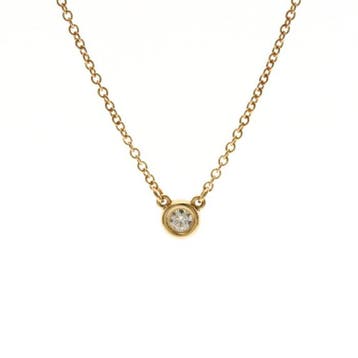 Tiffany & Co. - Ketting met hanger roze goud