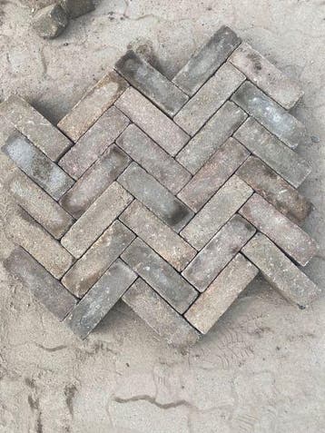 Gebruikte betonnen dikformaten bont Brons (op pallets), Tuin en Terras, Tegels en Klinkers, Ophalen of Verzenden, Nieuw, Beton