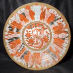 Grote schaal - porselein uit Canton - decoraties in, Antiek en Kunst