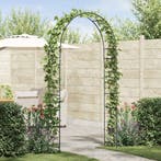 vidaXL Tuin Boog Bloemen Zwart 115 x 37 x 231 cm, Verzenden, Nieuw