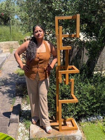 Ana Lucia B.M - Sculpture Corten - BIG XXL - NO Reserve