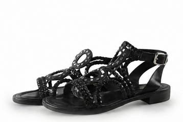 Omoda Sandalen in maat 38 Zwart, Verzenden, Zwart, Omoda, Sandalen of Muiltjes