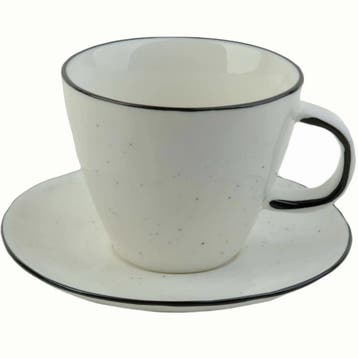 Kopjes | BLACK PEPPER | Porselein | Wit | 25cl | Incl., Verzenden, Nieuw in verpakking