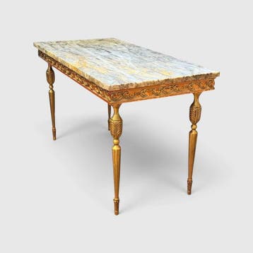 Bijzettafel - Napoleón III - Brons, Hout, Marmer