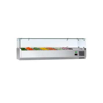 GGM Gastro | Opzetkoelvitrine ECO - 1600x395mm - 7x GN 1/3 |, Verzenden