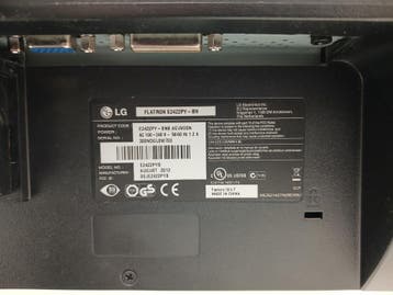 LG Flatron Monitor E2422PY-BN, 24 inch, TN, Full HD,, Computers en Software, Monitoren, Ophalen of Verzenden, Gebruikt, Emtrade NL