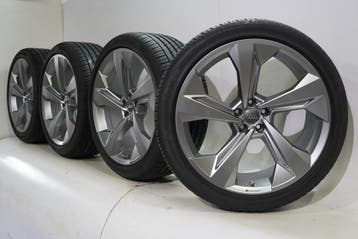 Audi Q7 4M 22 inch velgen Hankook Zomerbanden Origineel, Gebruikt, Velg(en), Overige maten, Ophalen of Verzenden
