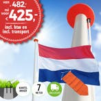 Aanbieding polyester vlaggenmast 7 meter inclusief NL vlag, Nieuw