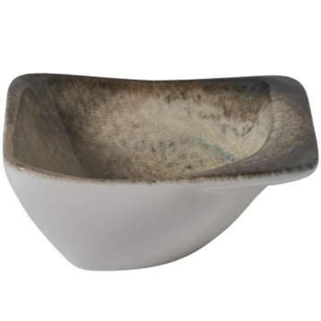 Dipschaaltjes | CRATER | Porselein | Patina-Brons | 12 Stuks, Verzenden, Nieuw in verpakking