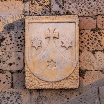 sculptuur, Stemma Ordine Dei Carmelitani - 25 cm - Gegoten