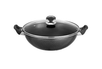 Graniet Wokpan, (Geschikt voor alle warmtebronnen), Verzenden, Inductieplaat, Wok, Nieuw
